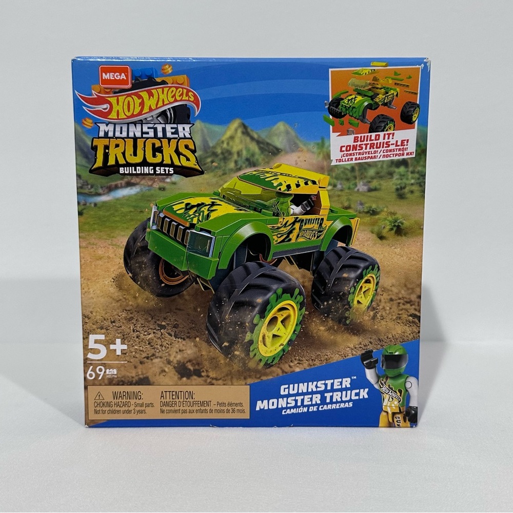 Hot Wheels Gunkster Monster Trucks Building Set